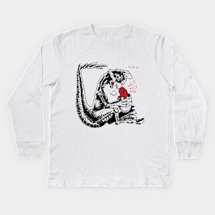 Surprise Egg Thief! Kids Long Sleeve T-Shirt